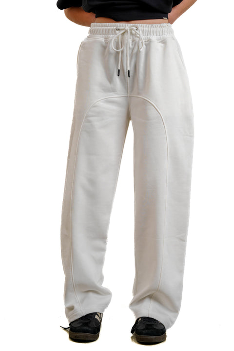 "Wide-leg" Pants in White