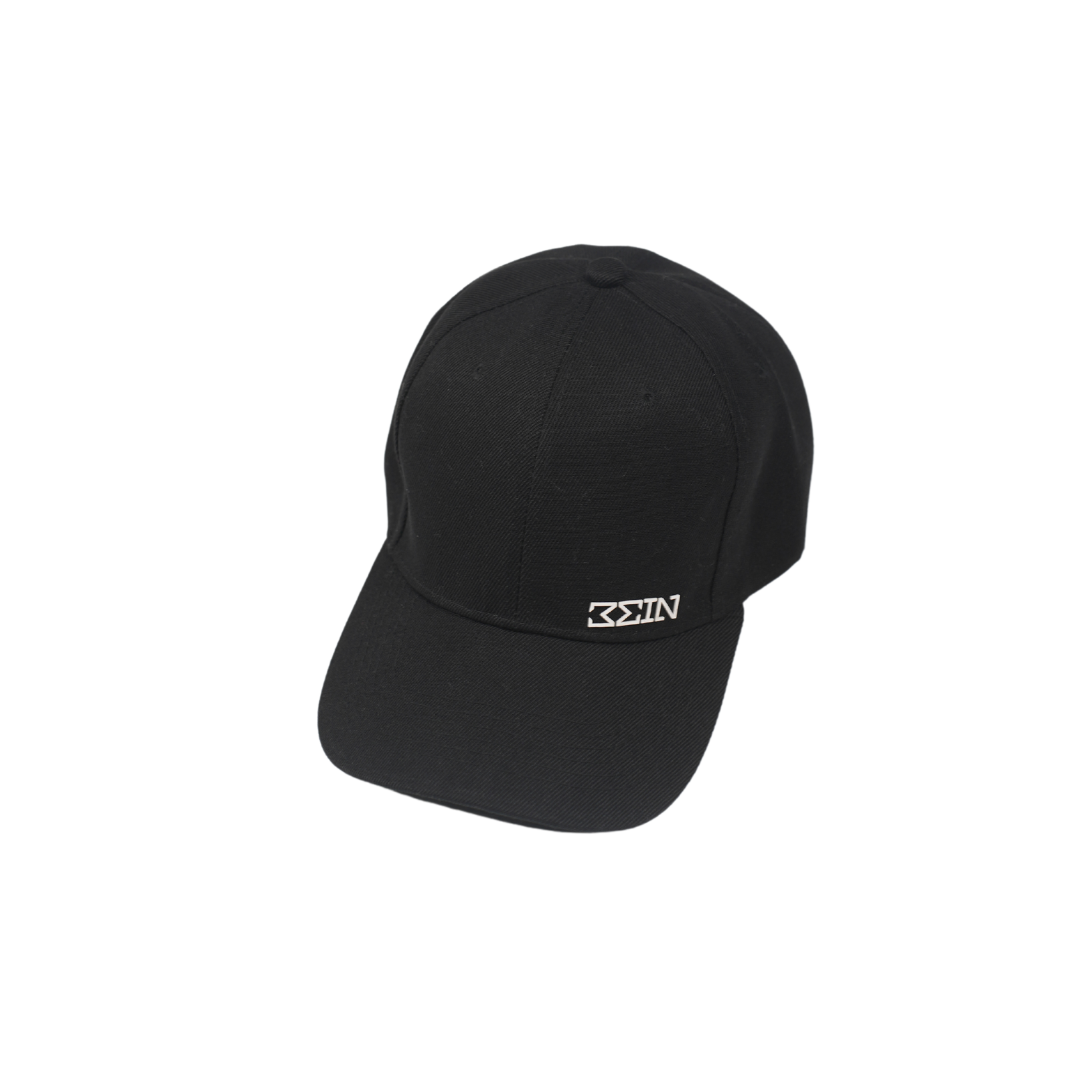 BLACK "3EIN" CAP WITH WHITE PRINT