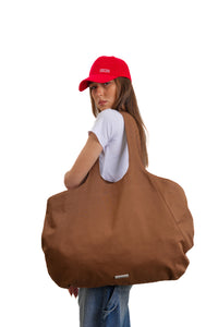 "247" Gabardine Bag in Camel