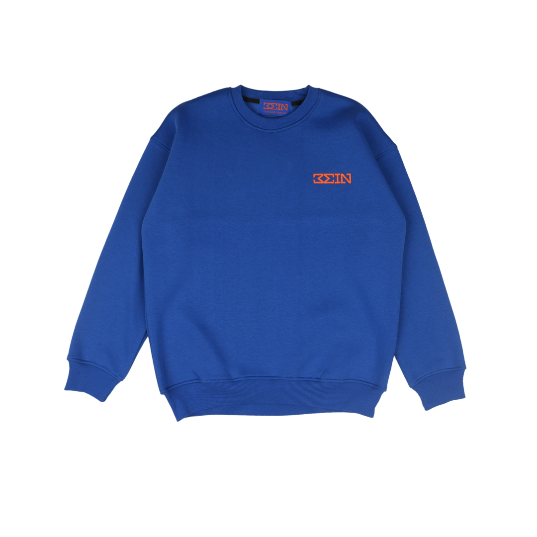 "3EIN CREWNECK" IN SAPPHIRE BLUE