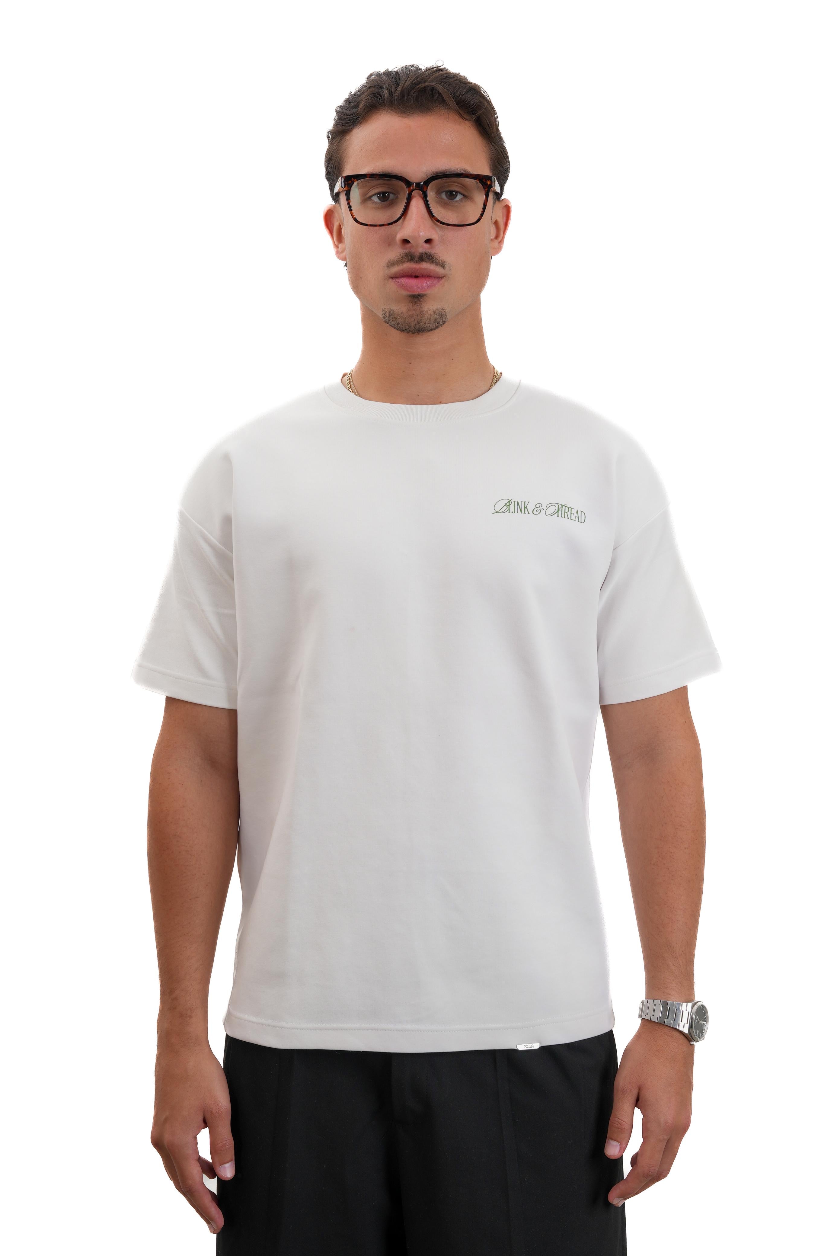 "Blink & Thread" T-shirt in White