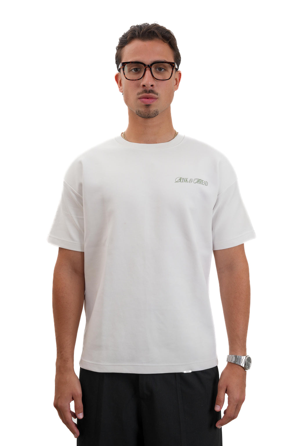 "Blink & Thread" T-shirt in White