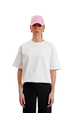 "Embossed" T-shirt in White