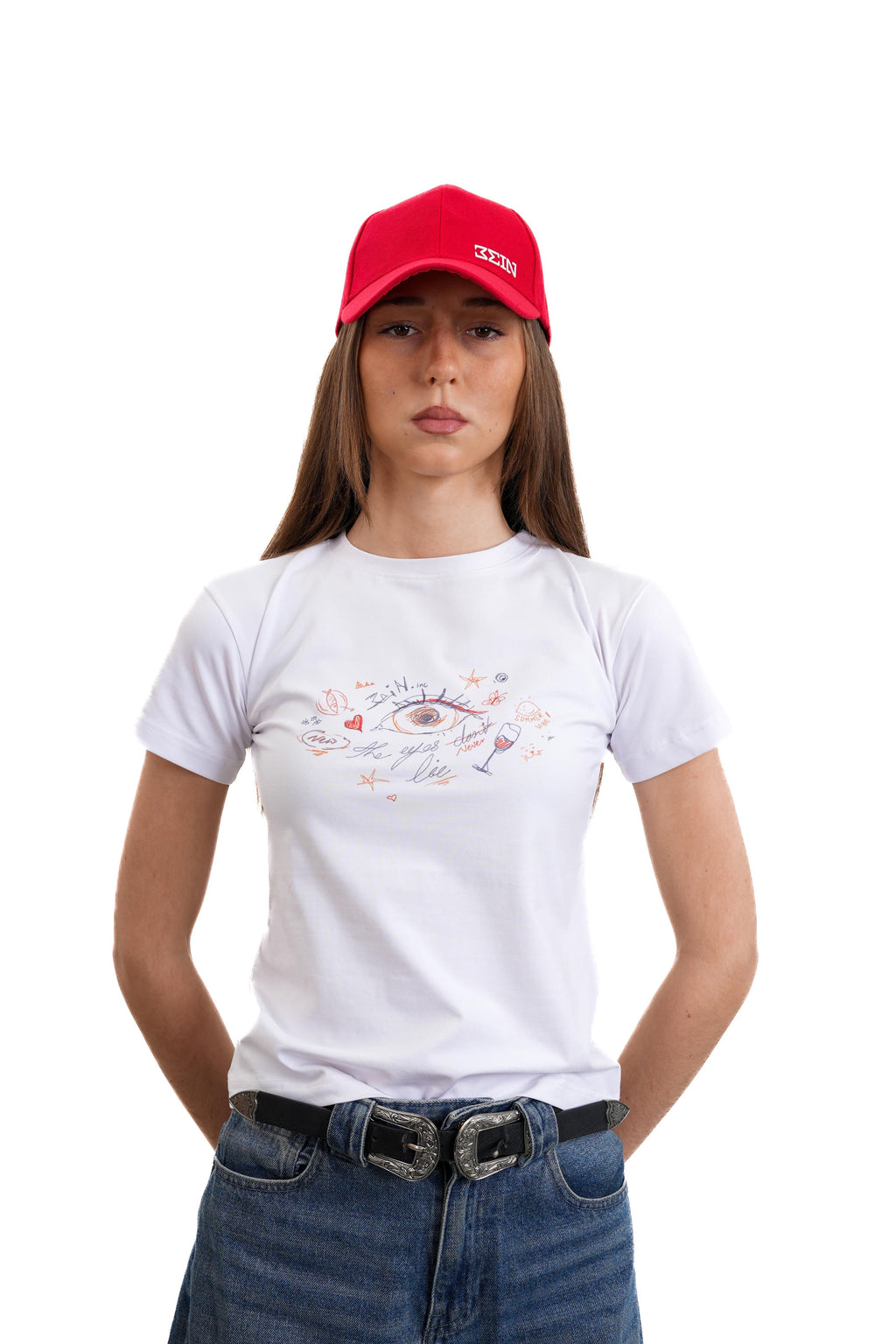 "3EIN" Mini T-shirt in White