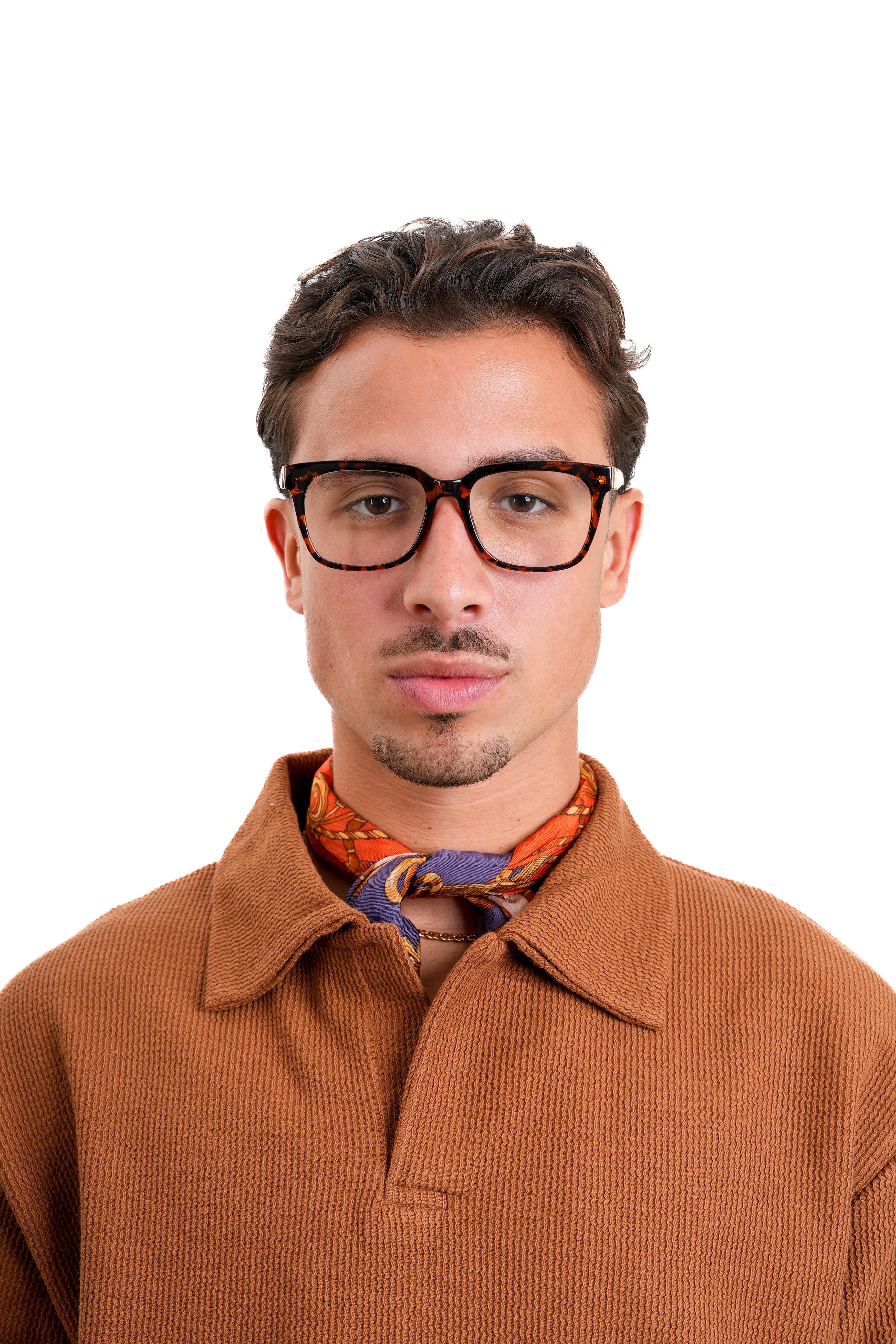 "Textured Polo" in Brown
