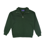 "QUARTER ZIPPER" IN DARK GREEN