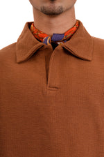 "Textured Polo" in Brown