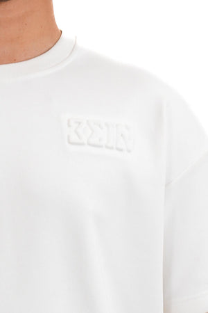 "Embossed" T-shirt in White