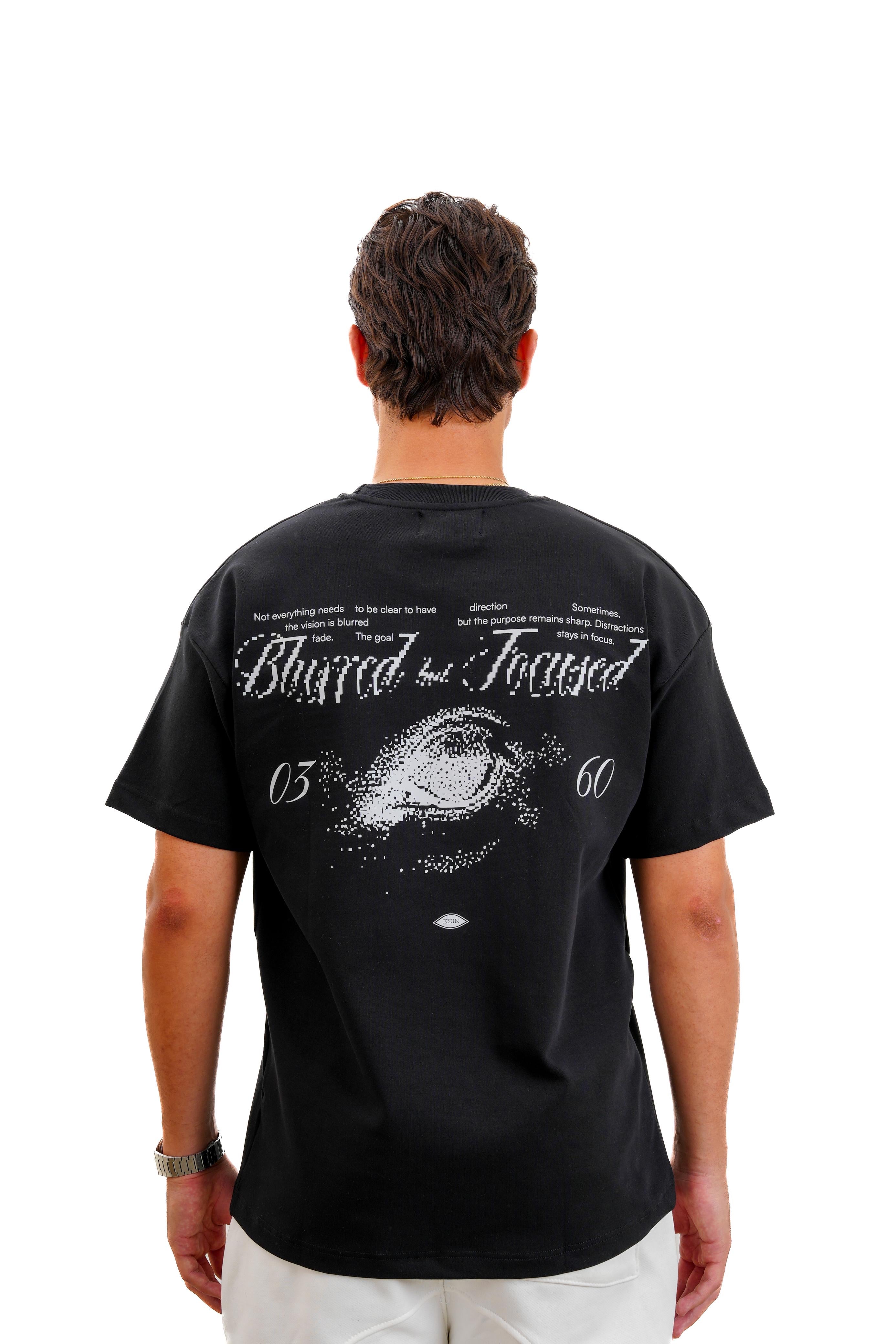 "Blurred but Focused" T-shirt in Black