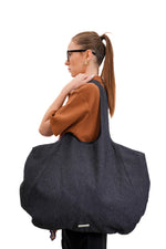 "247" Denim Bag in Dry indigo