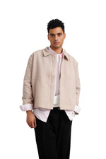 "3EIN TEXTURED JACKET" IN BEIGE